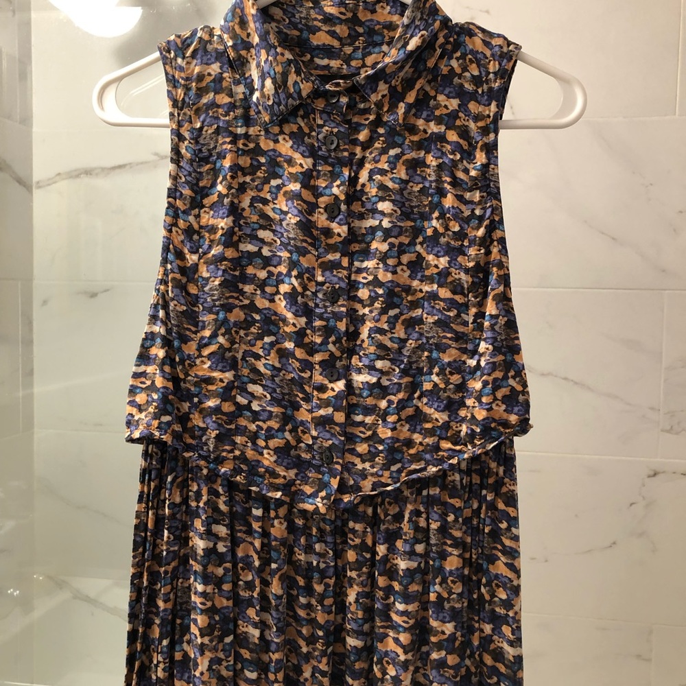 Twenty Seven Names watercolor floral shirt dress